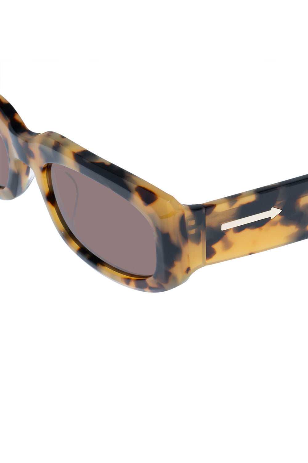 Temple close-up and mottled acetate detail