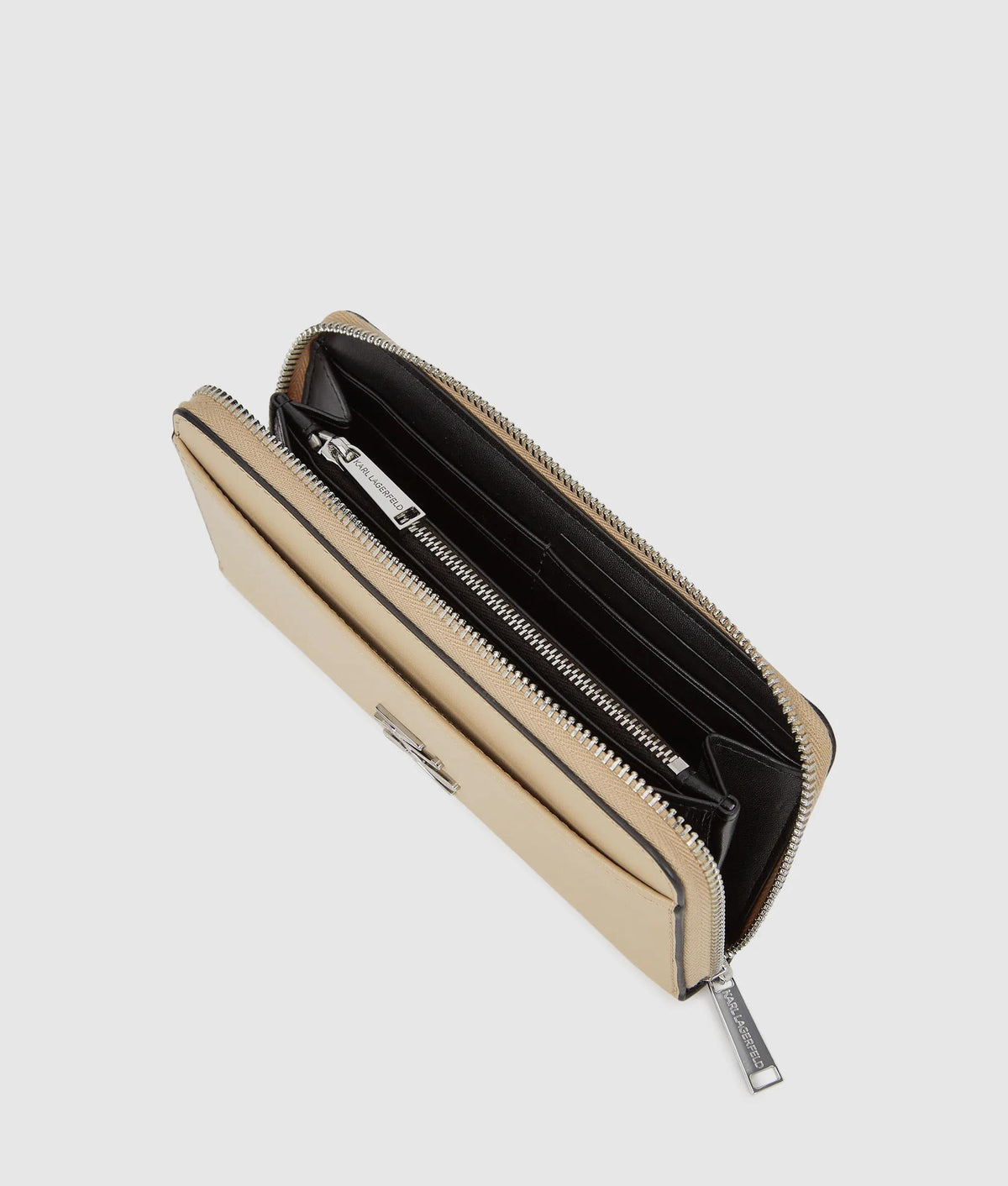 Interior organization and zip compartment