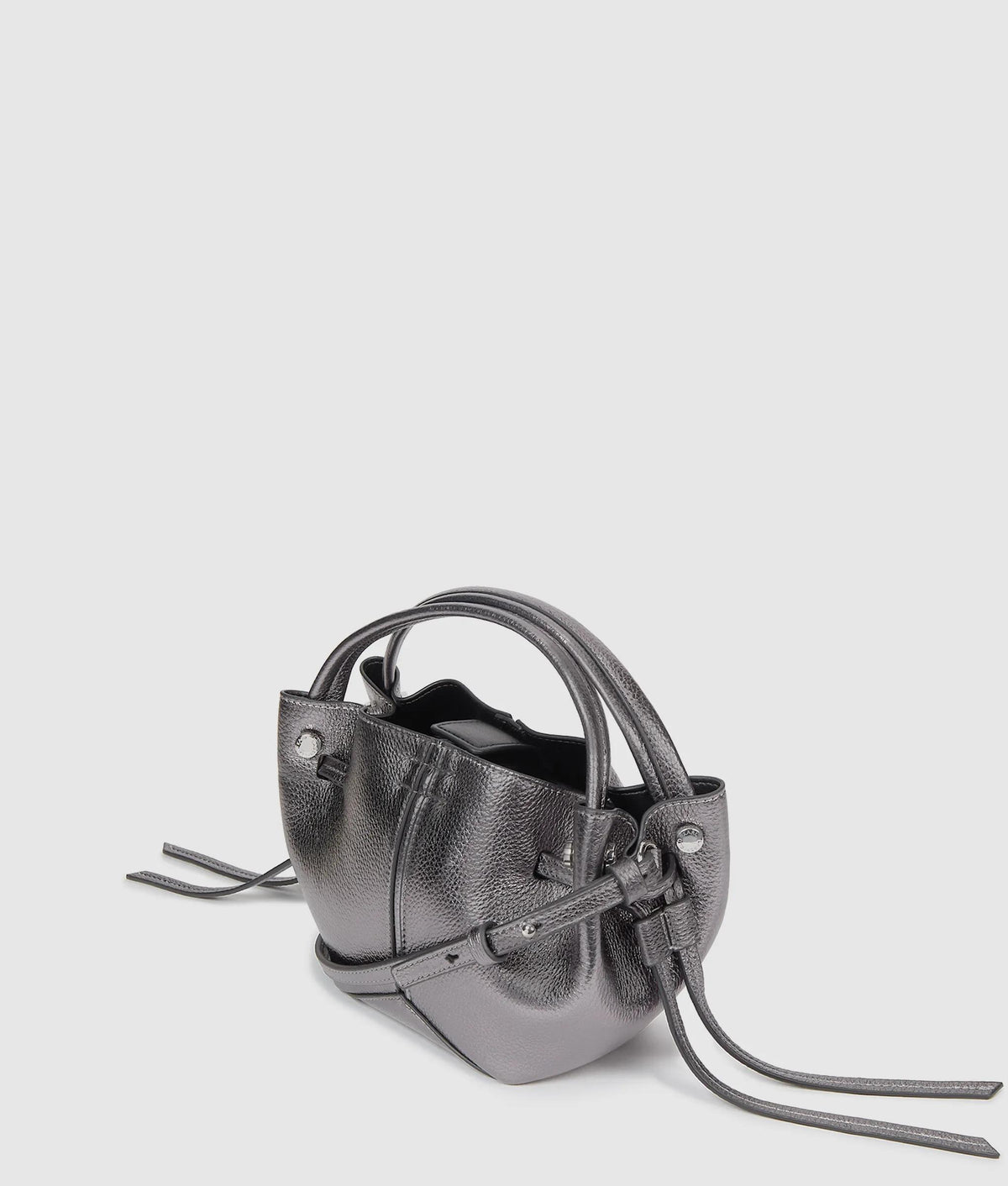 Side angle with drawstring cords