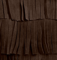 Fringe crossbody rear or interior view