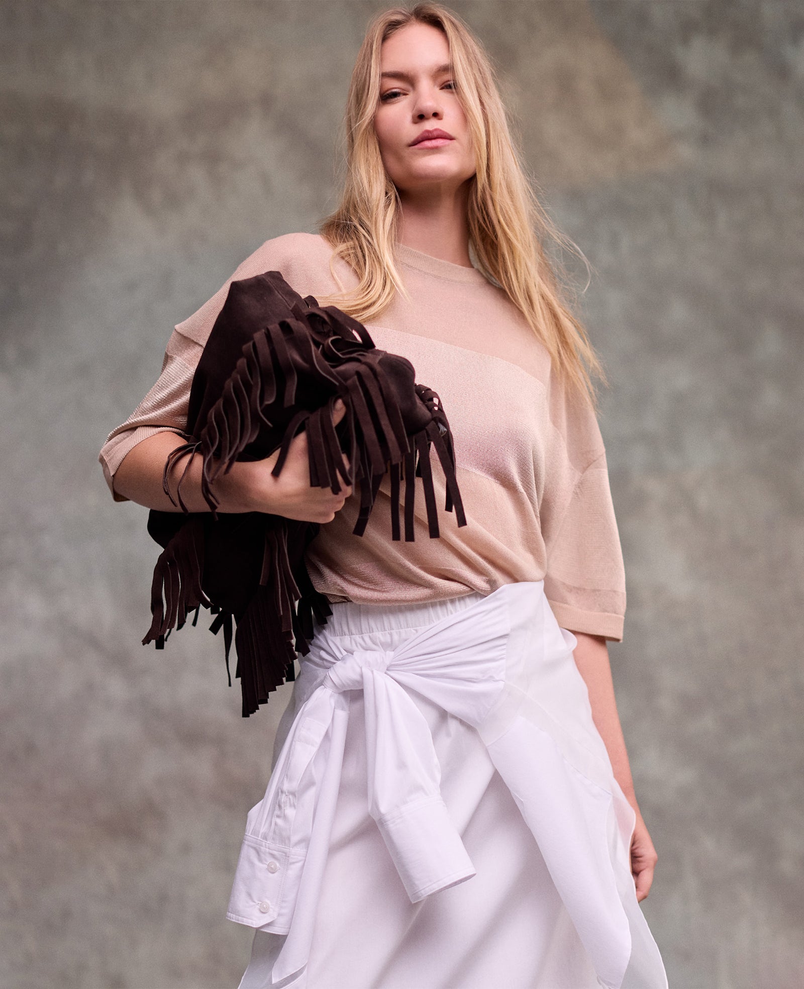 Fringe slouch side profile
