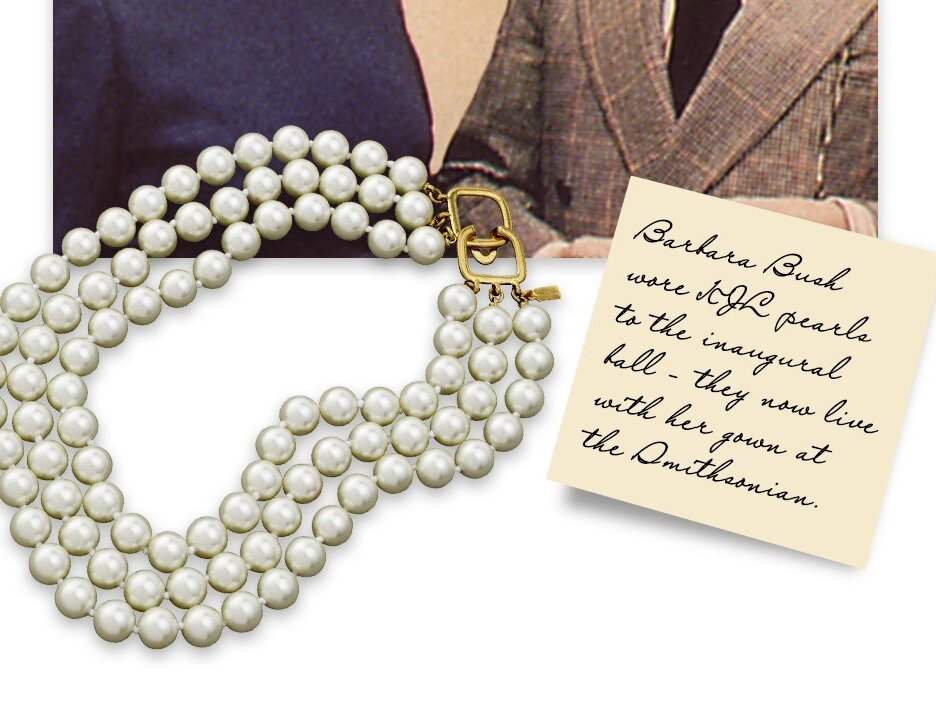 Detail crop from the historical image focusing on the necklace at the neckline