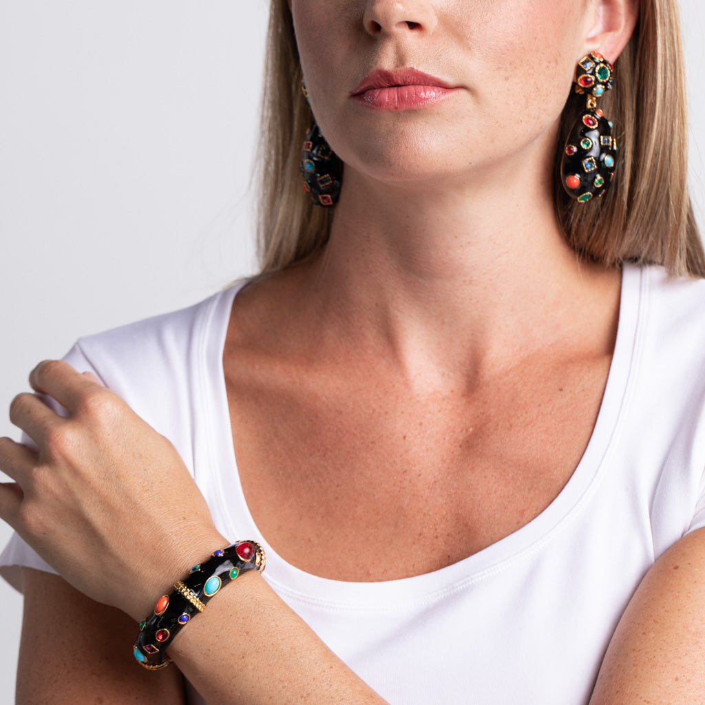 Styled portrait showing the cuff in full on-body proportion