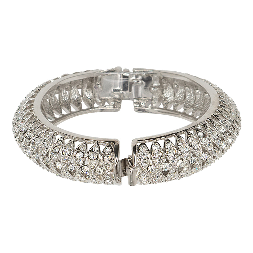 Side profile showing the hinge and the bracelet's depth