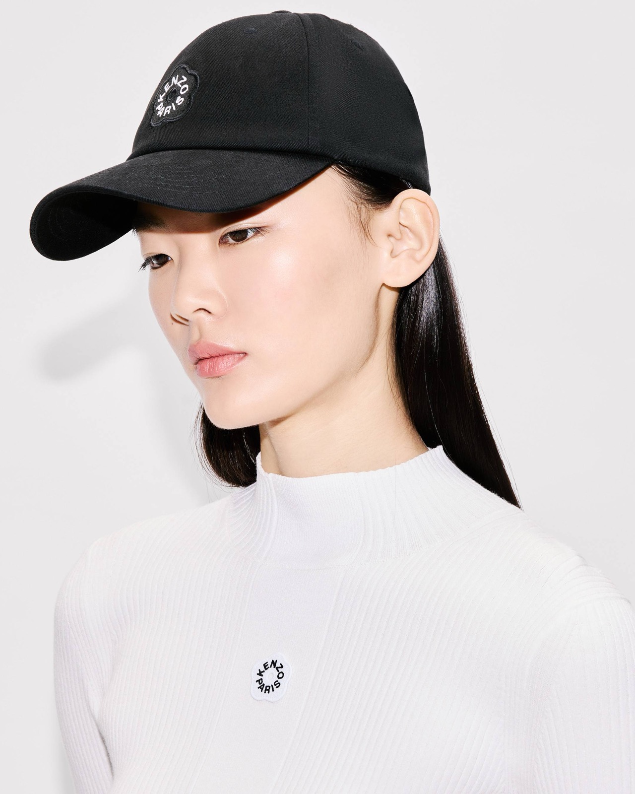 Worn, the KENZO Paris Boke roundel at the front