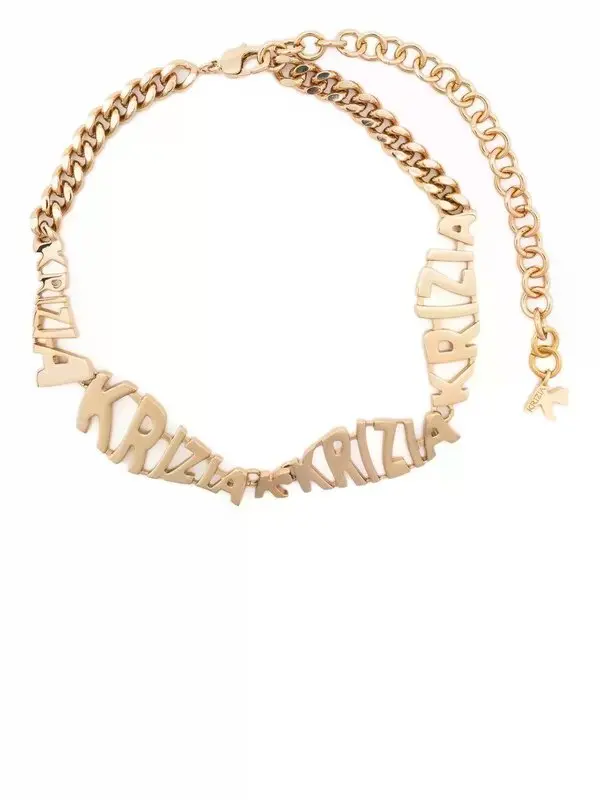 Logo-plaque choker from Editorialist