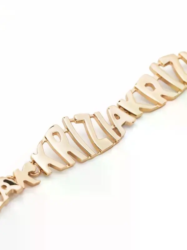 Macro detail on the plaque chain