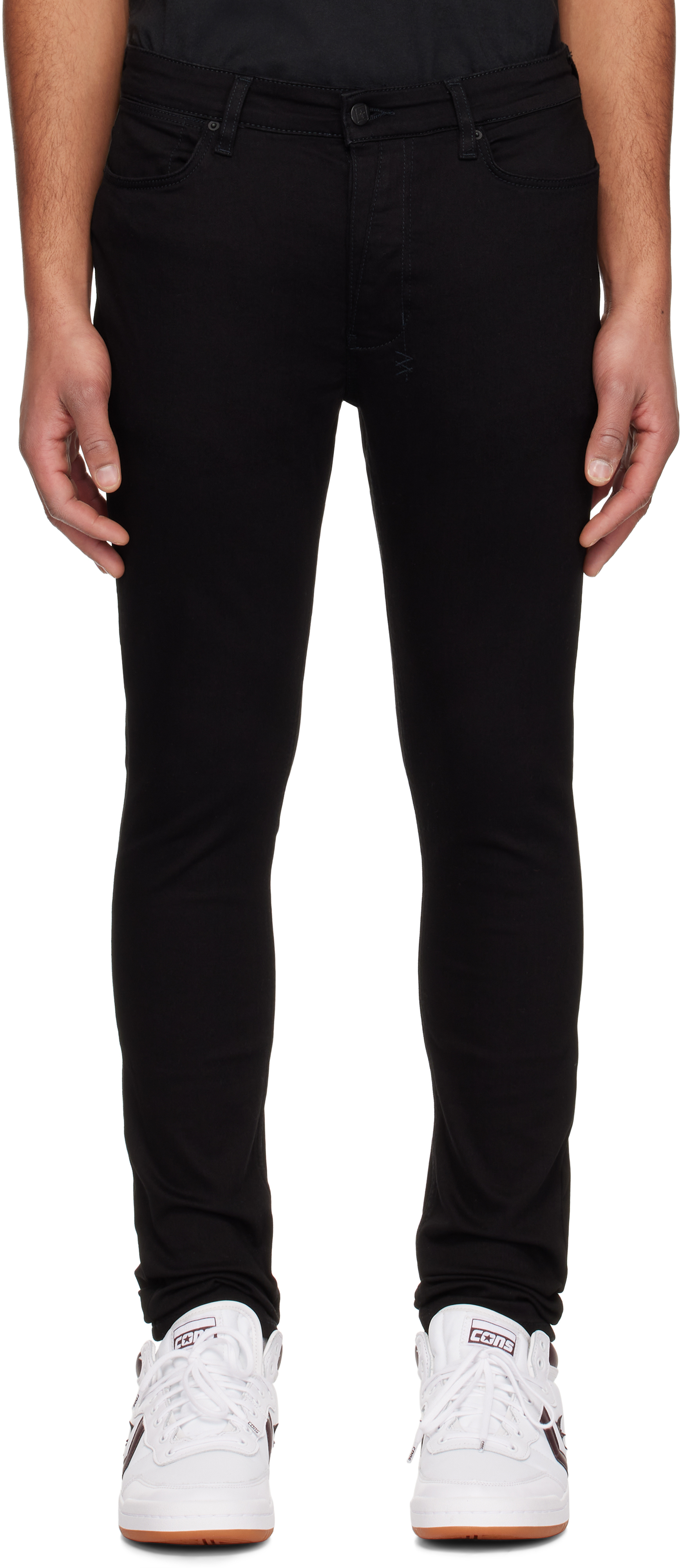 Full front view with the lean leg line