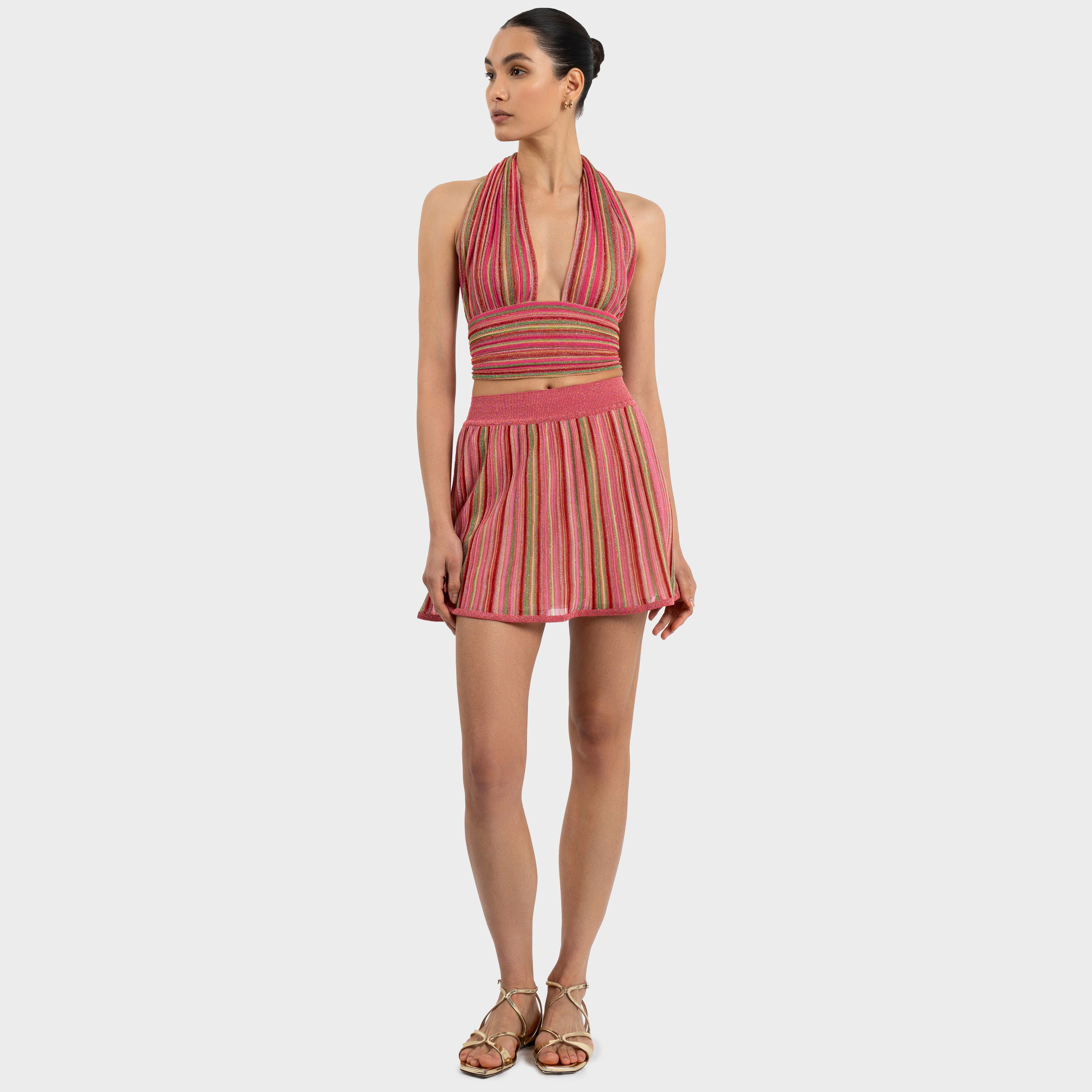 Storm Mini Skirt - Watermelon