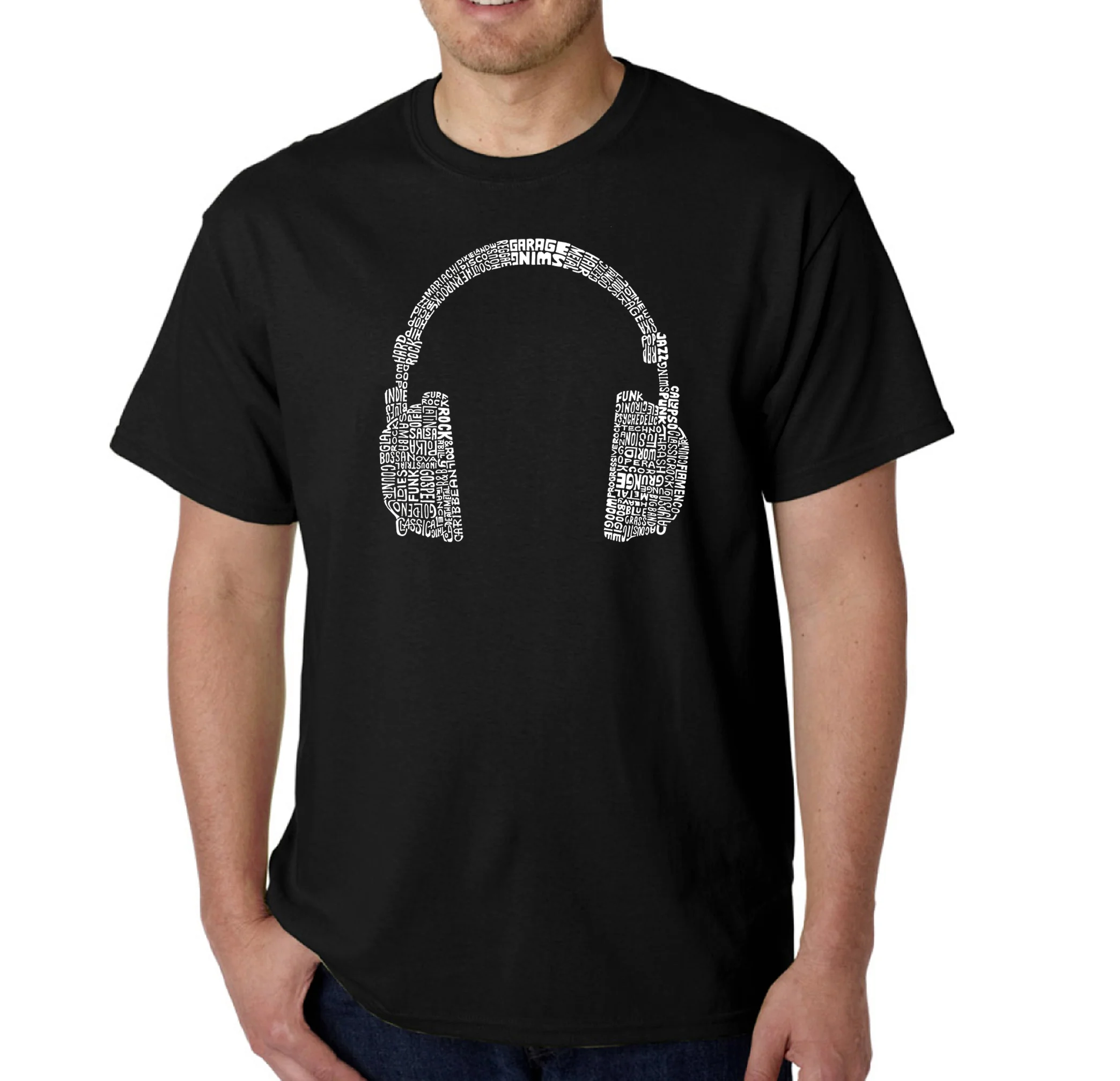 63 DIFFERENT GENRES OF MUSIC - Men's Word Art T-Shirt