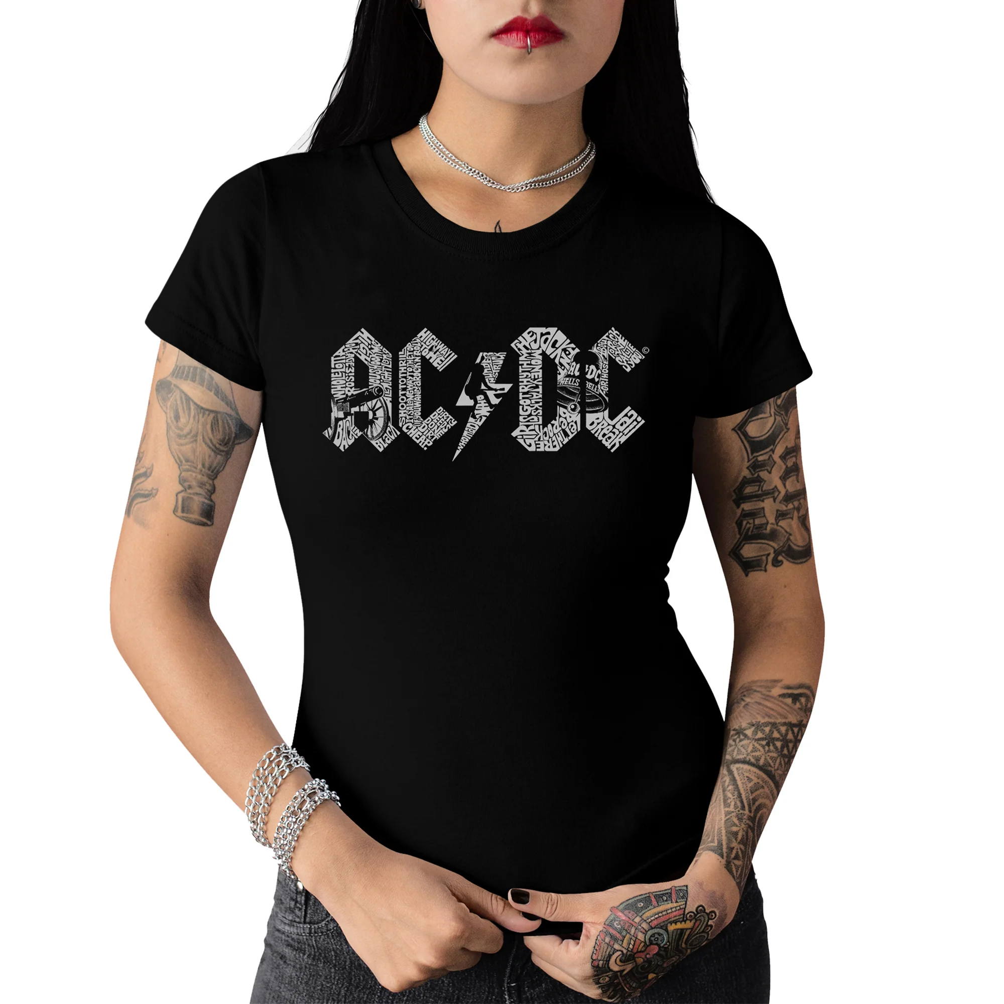 AC/DC - Women's Word Art T-Shirt