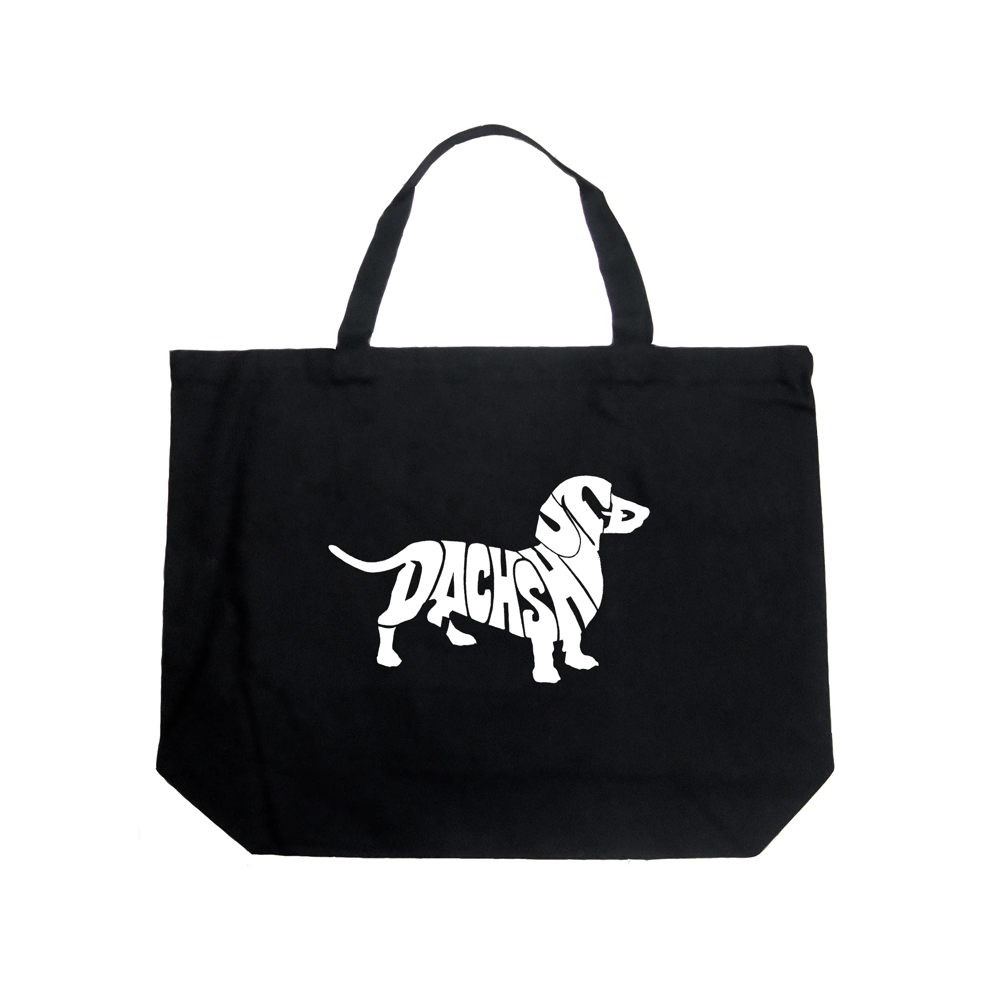 Dachshund - Large Word Art Tote Bag