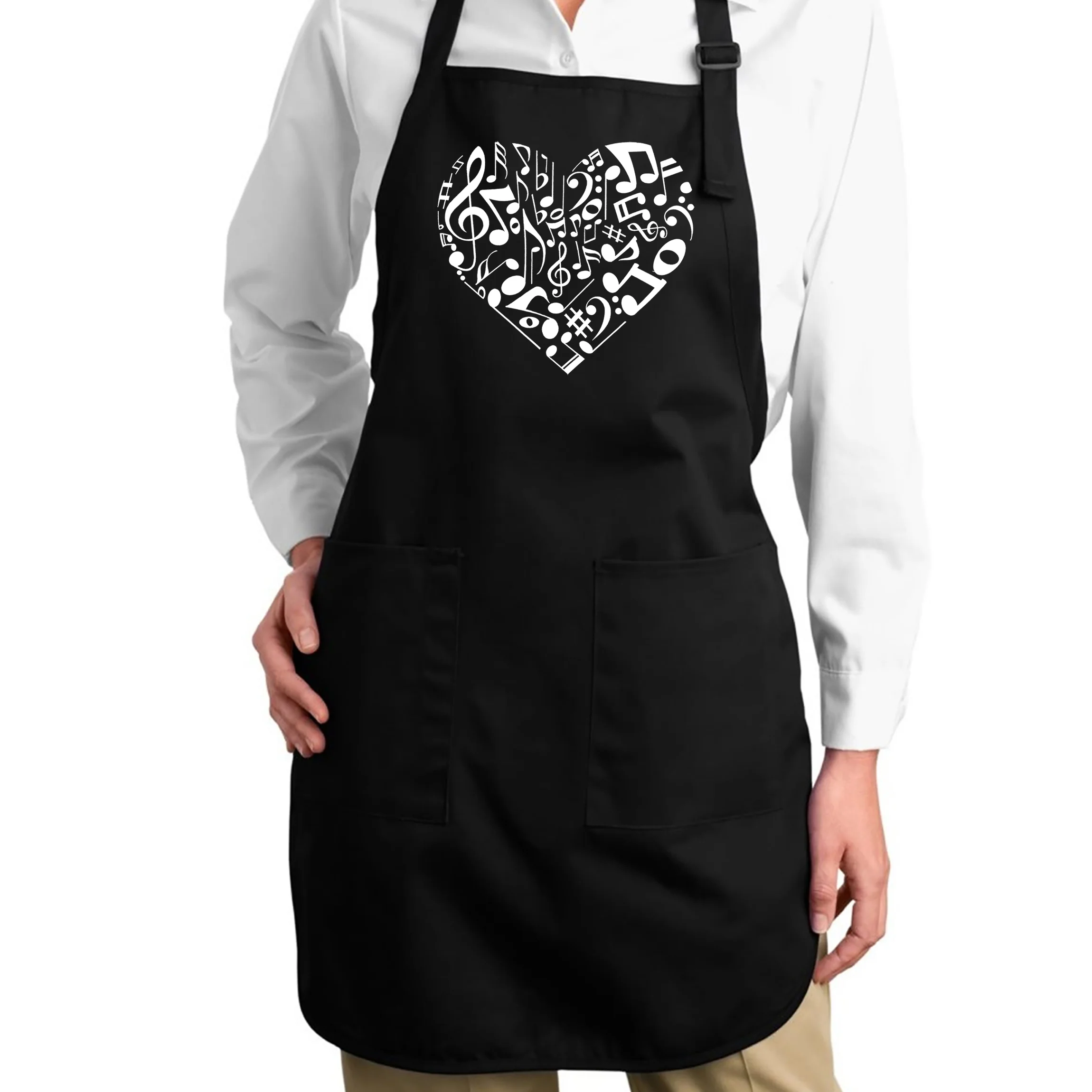 Heart Notes - Full Length Word Art Apron