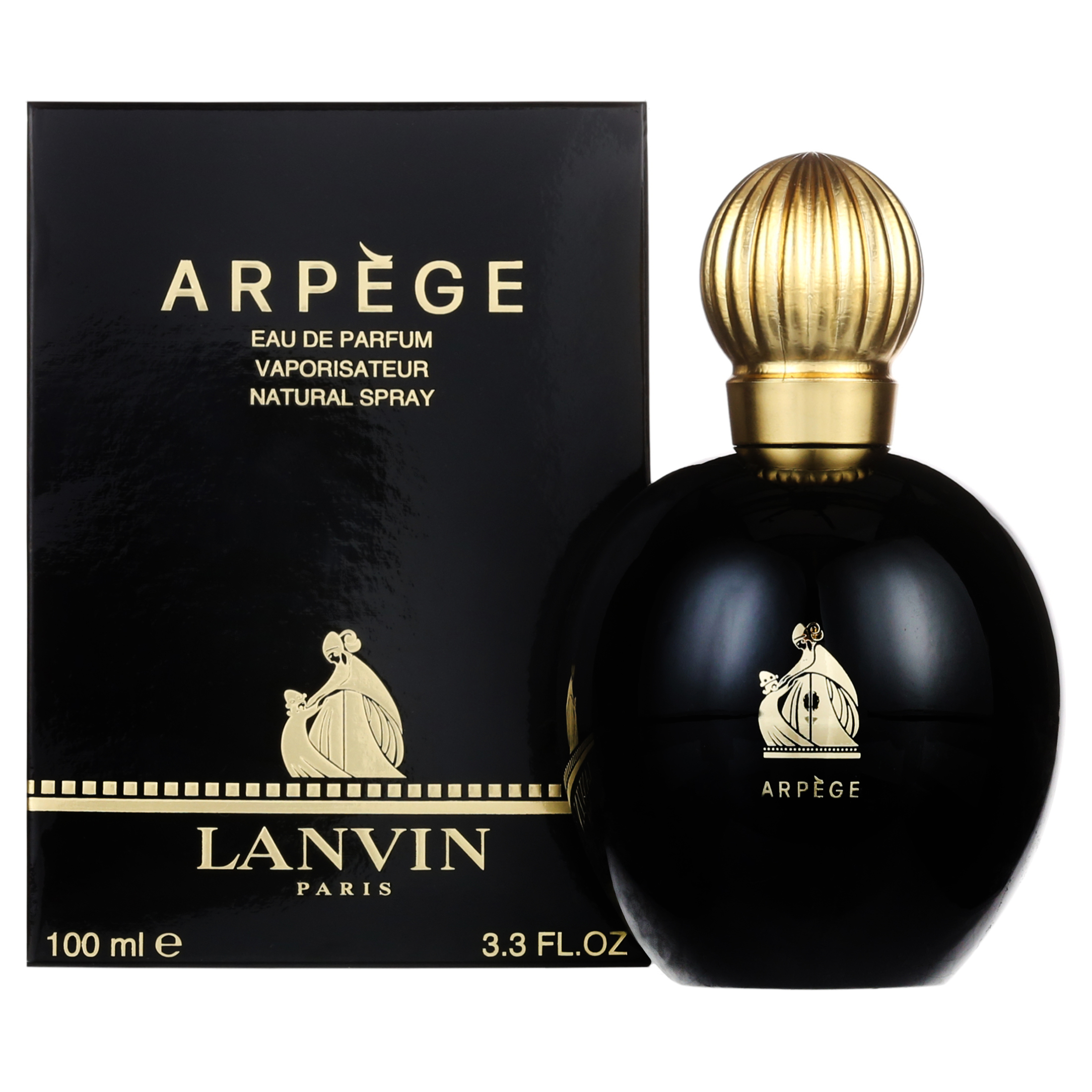Bottle and the black-and-gold box