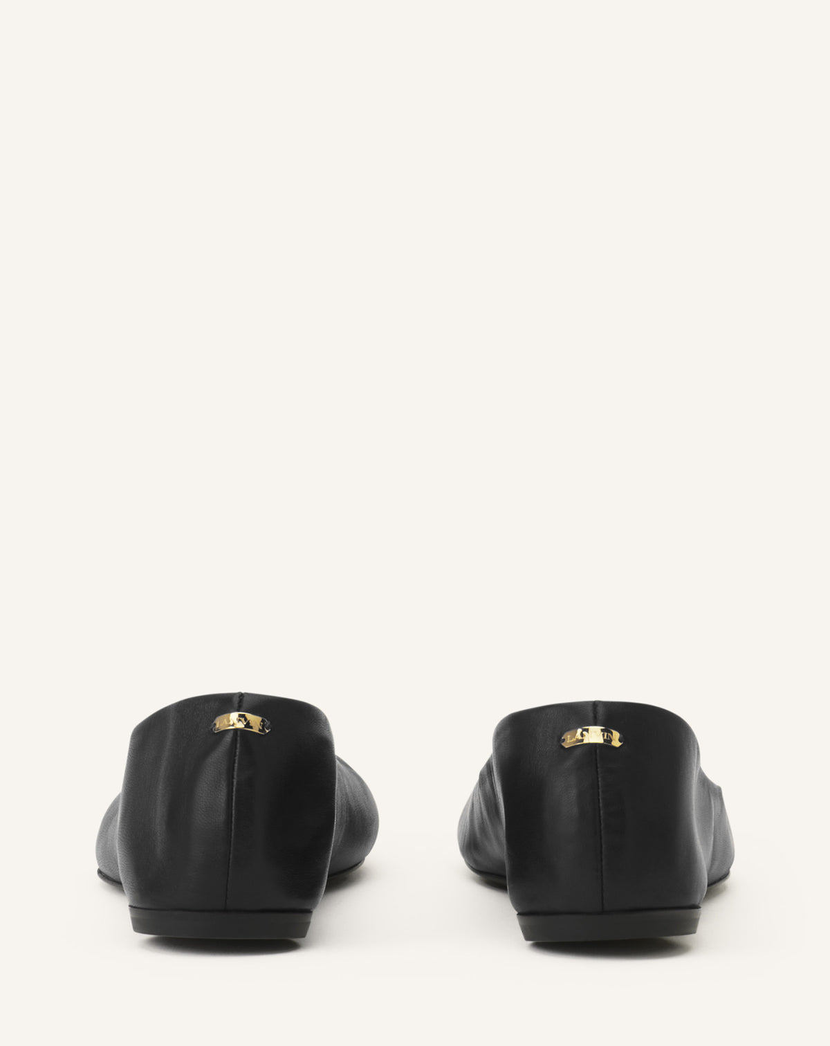 Back view with the gold LANVIN heel plaque