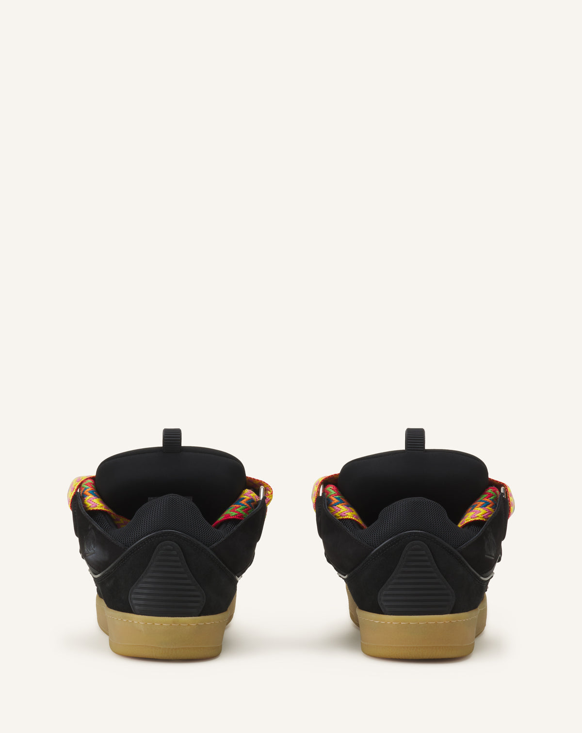 Heel view and gum outsole