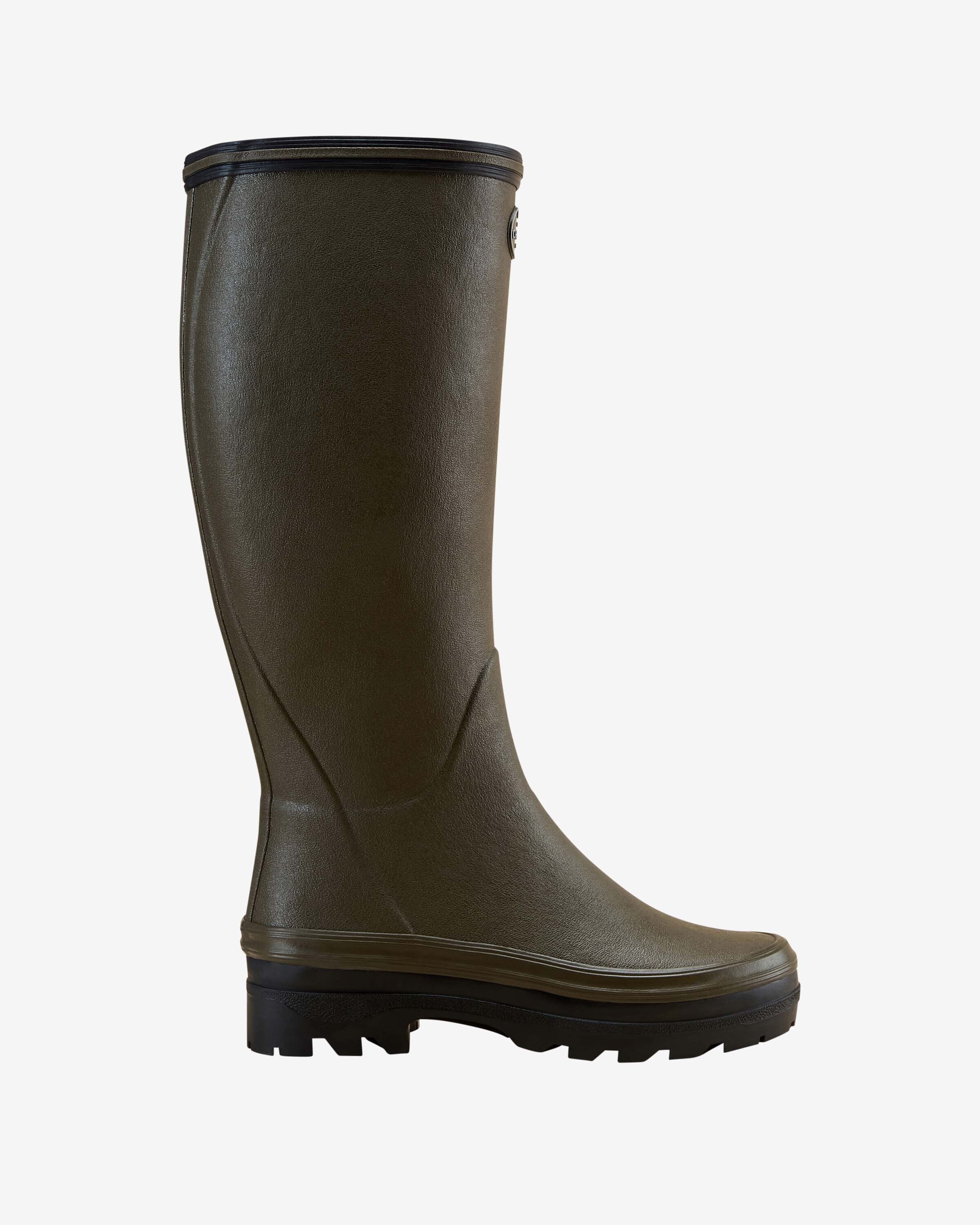 Women's Giverny Jersey Lined Wellington Boot - Chameau Green