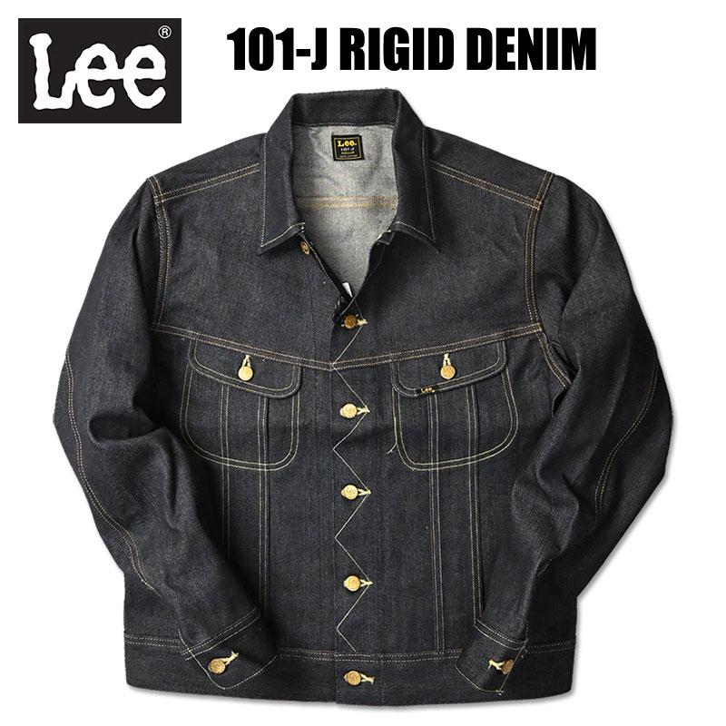 Rigid dark wash with the Lee 101 header treatment
