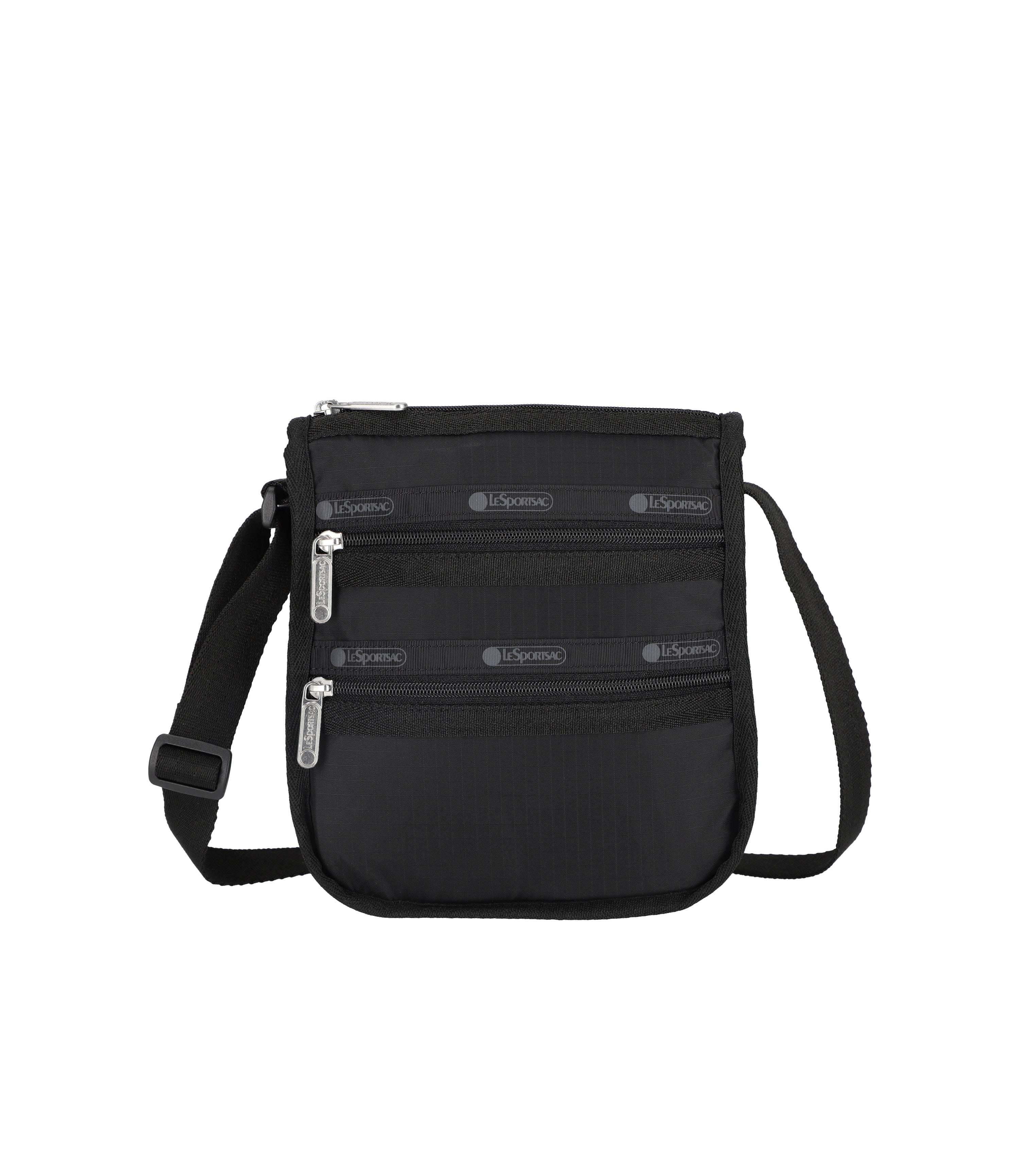 Medium 3-Zip Crossbody