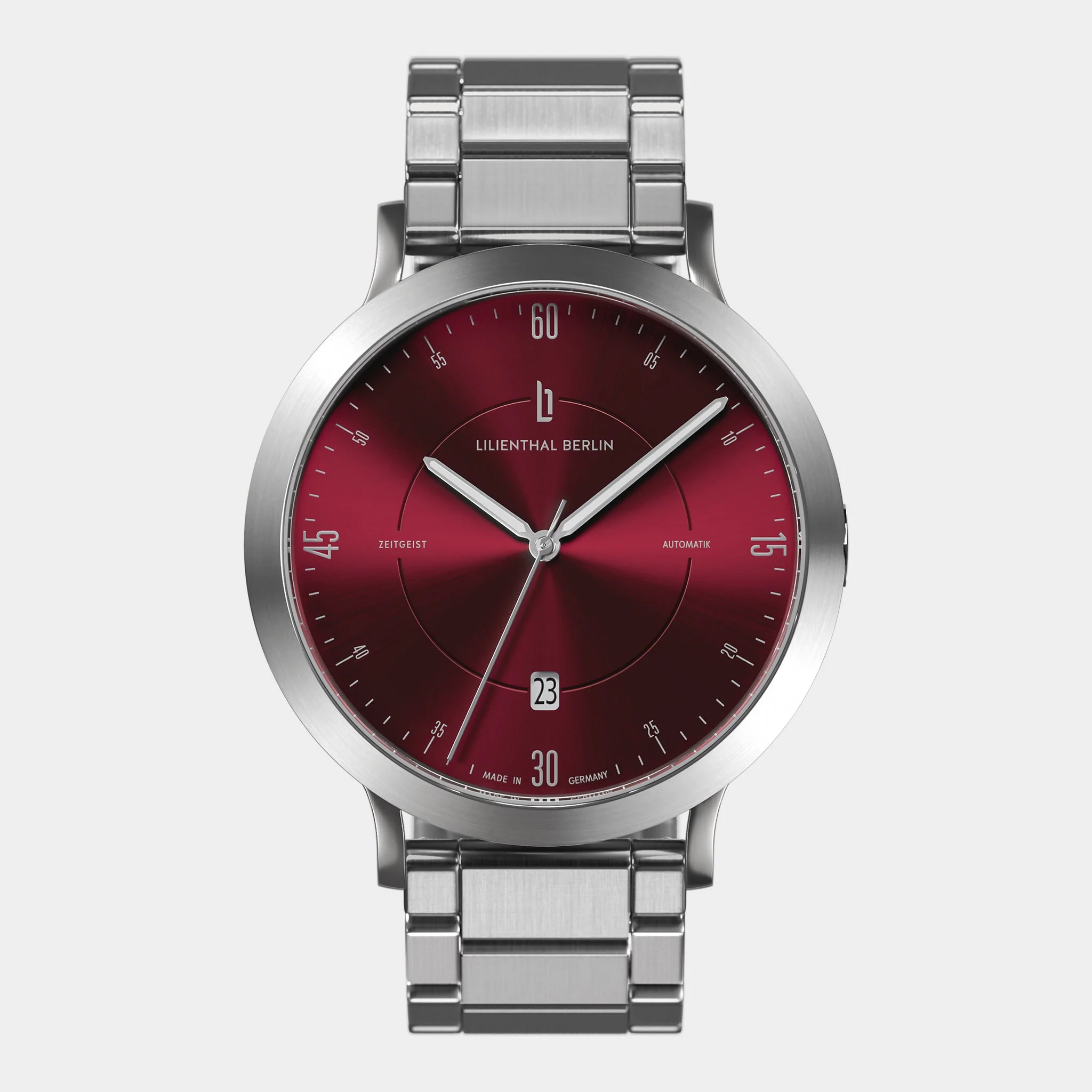 Zeitgeist Automatik – Silver Bordeaux