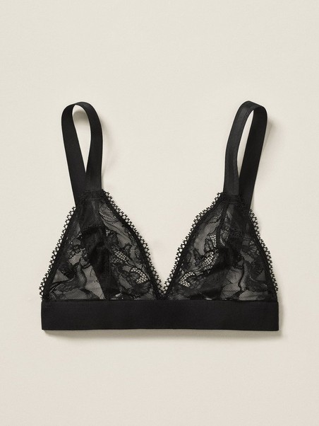 Side view showing the unpadded cup shape