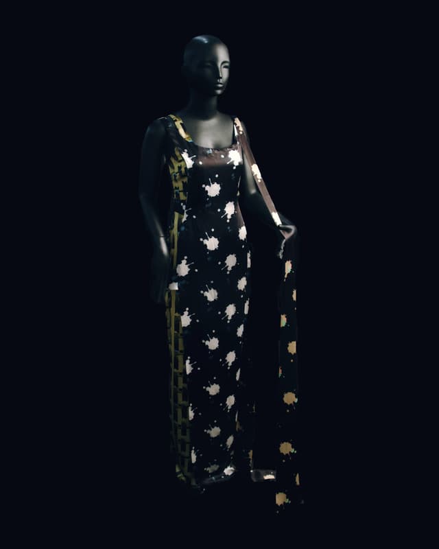 Black Paint Dress