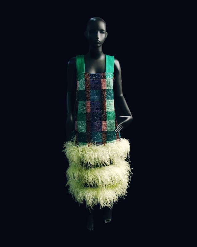 Floating Feather Midi Dress