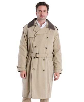 Men's Classic Fit Iconic Belted Trench Raincoat