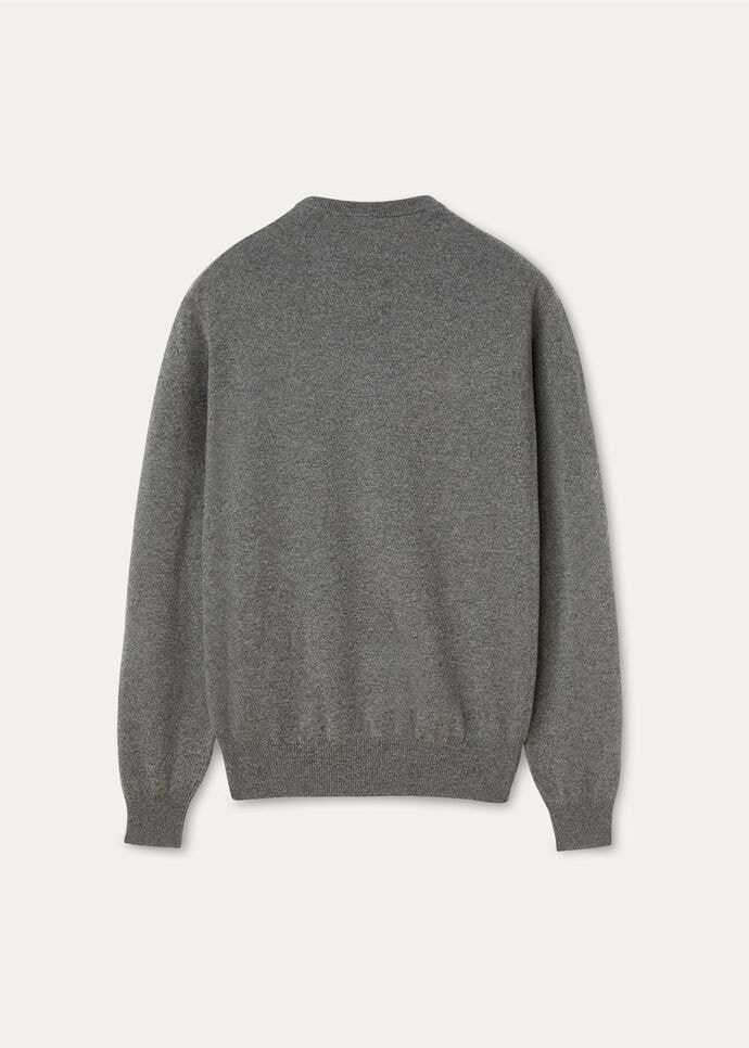 Back view with the Loro Piana logo tab at the neck