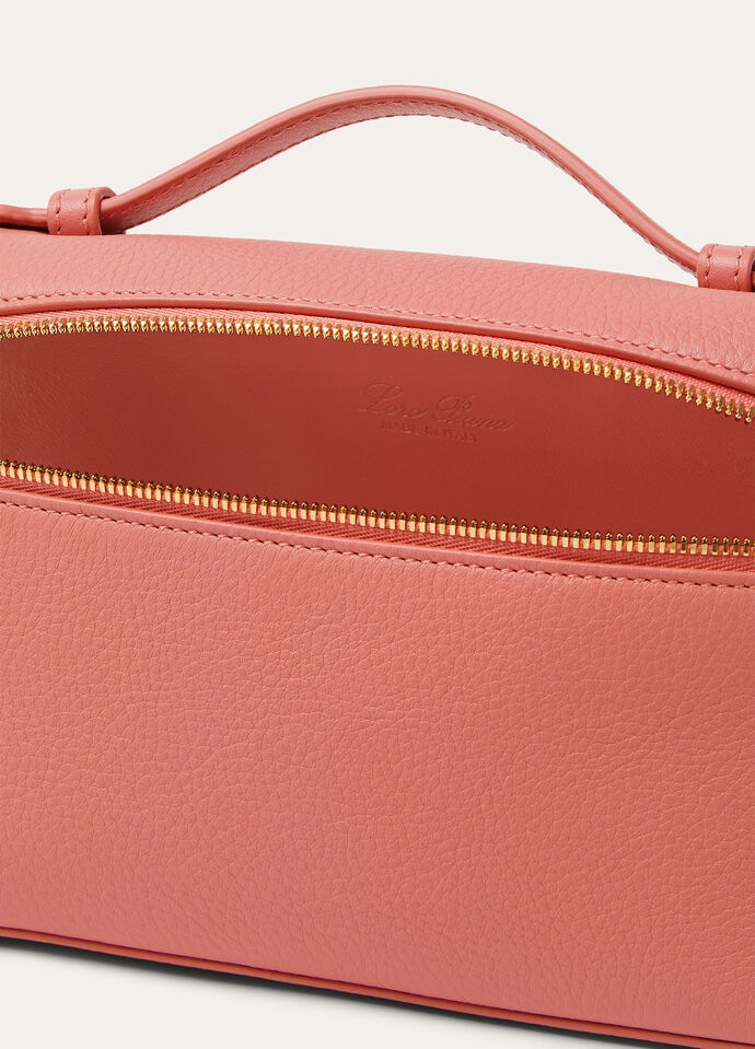 Open — the leather interior with Loro Piana MADE IN ITALY stamp