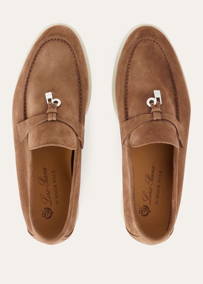 Top-down — the charms and SUMMER WALK insole stamp