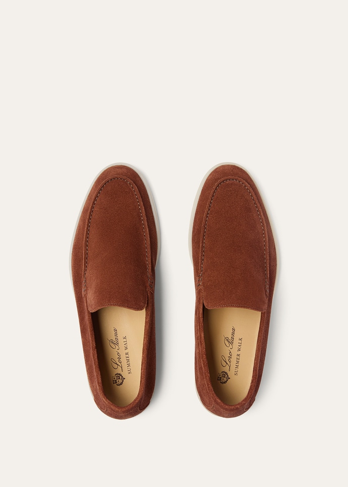 Top-down — the Loro Piana SUMMER WALK insole stamp and crest
