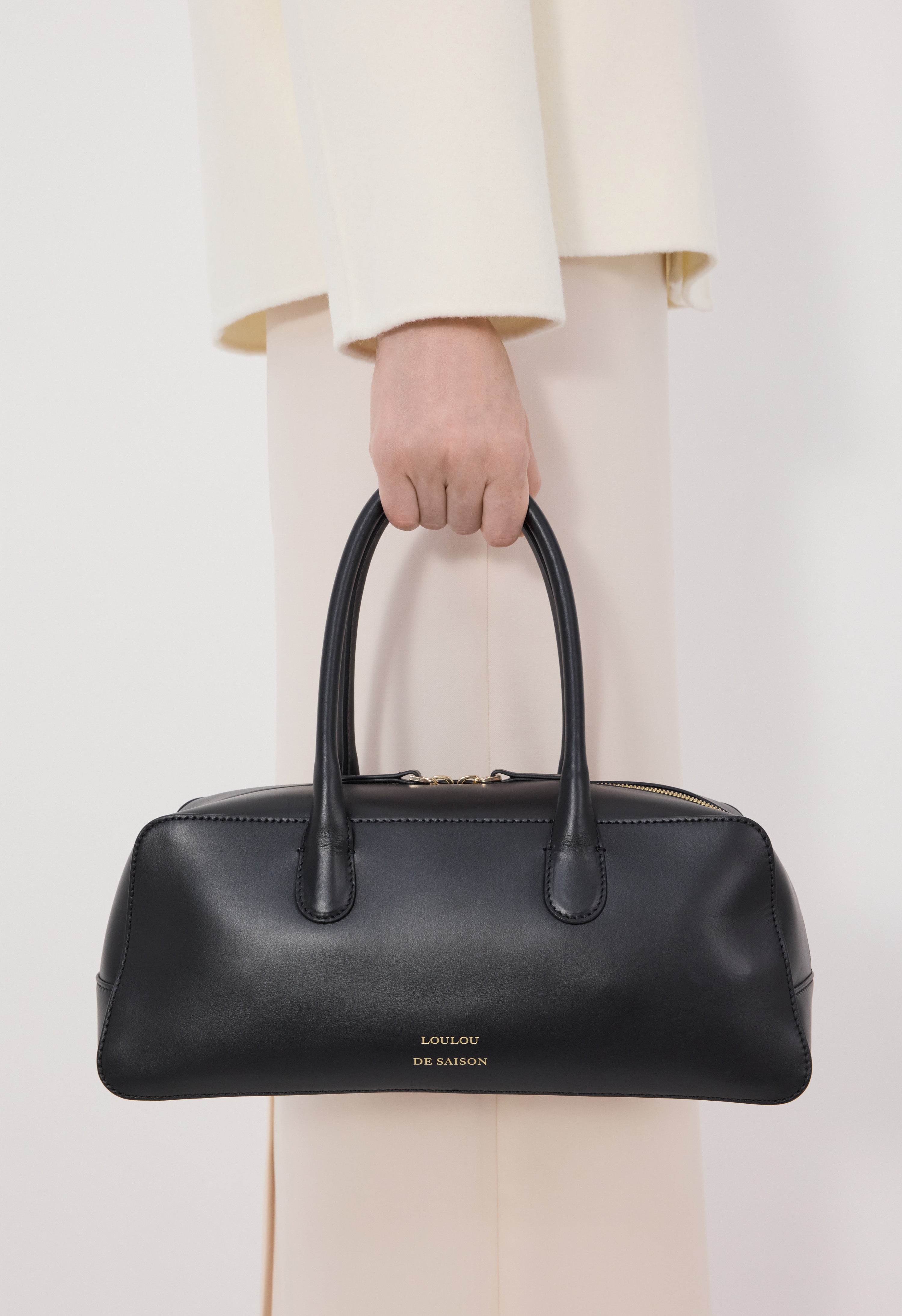 SETH Calf leather rectangular handbag