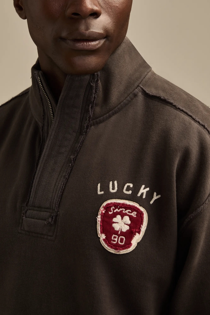 half-zip neck