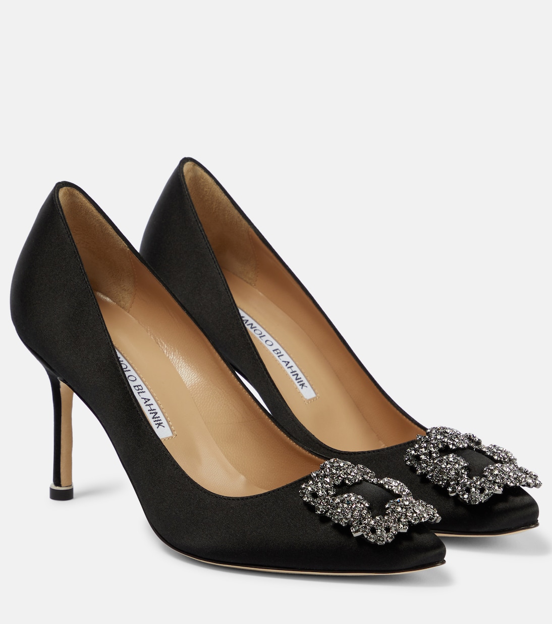 Hangisi 90 Embellished Satin Pumps