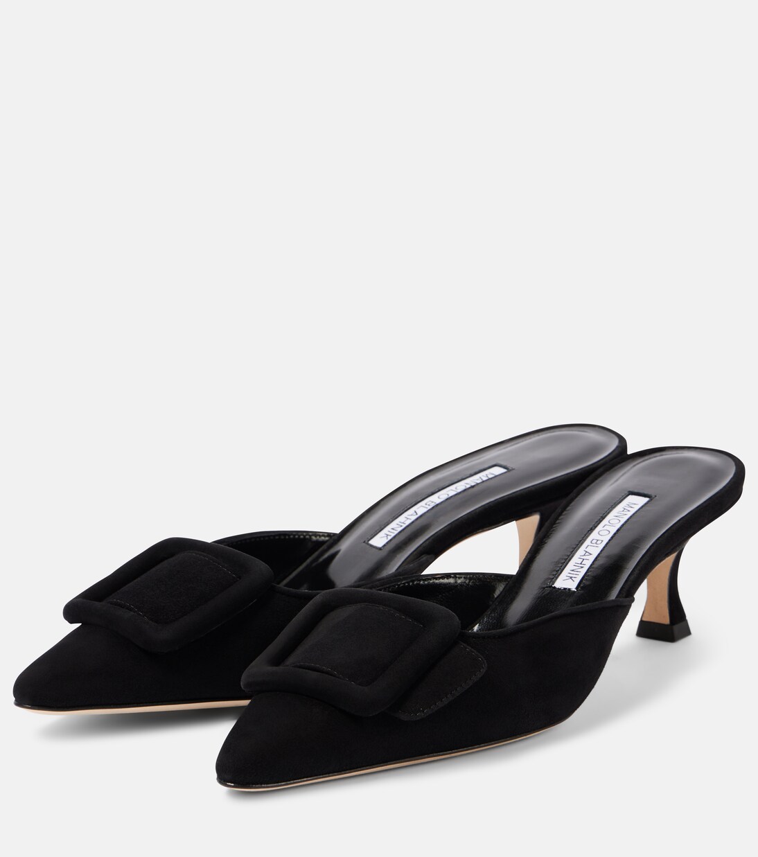 Alternative view of the black mule pair