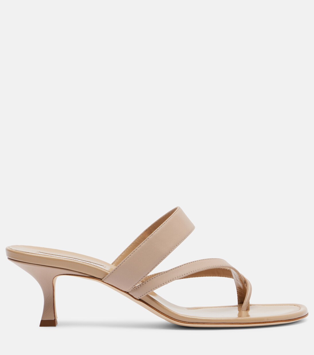 Beige side view with the low heel line