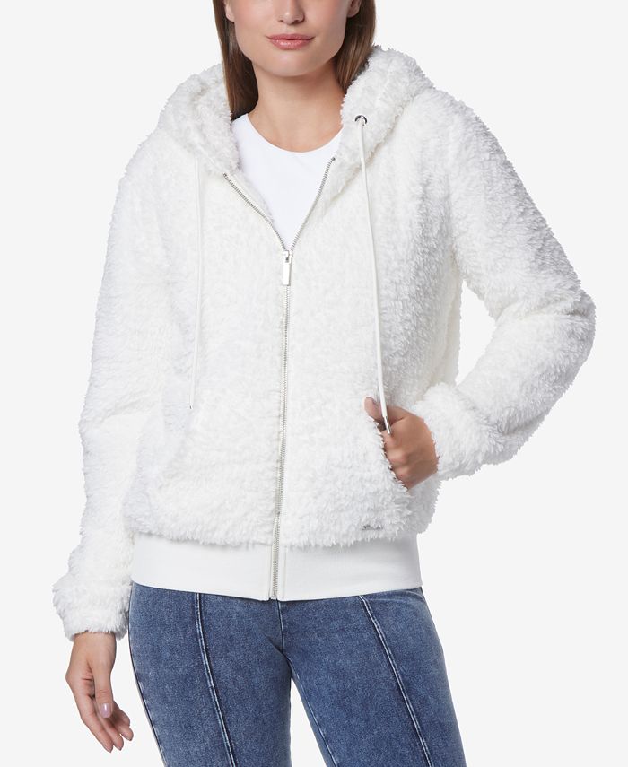 Marc New York Faux Fur Zip Up Hoodie