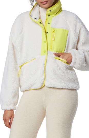 Marc New York Performance Mixed Media Fleece Zip Jacket