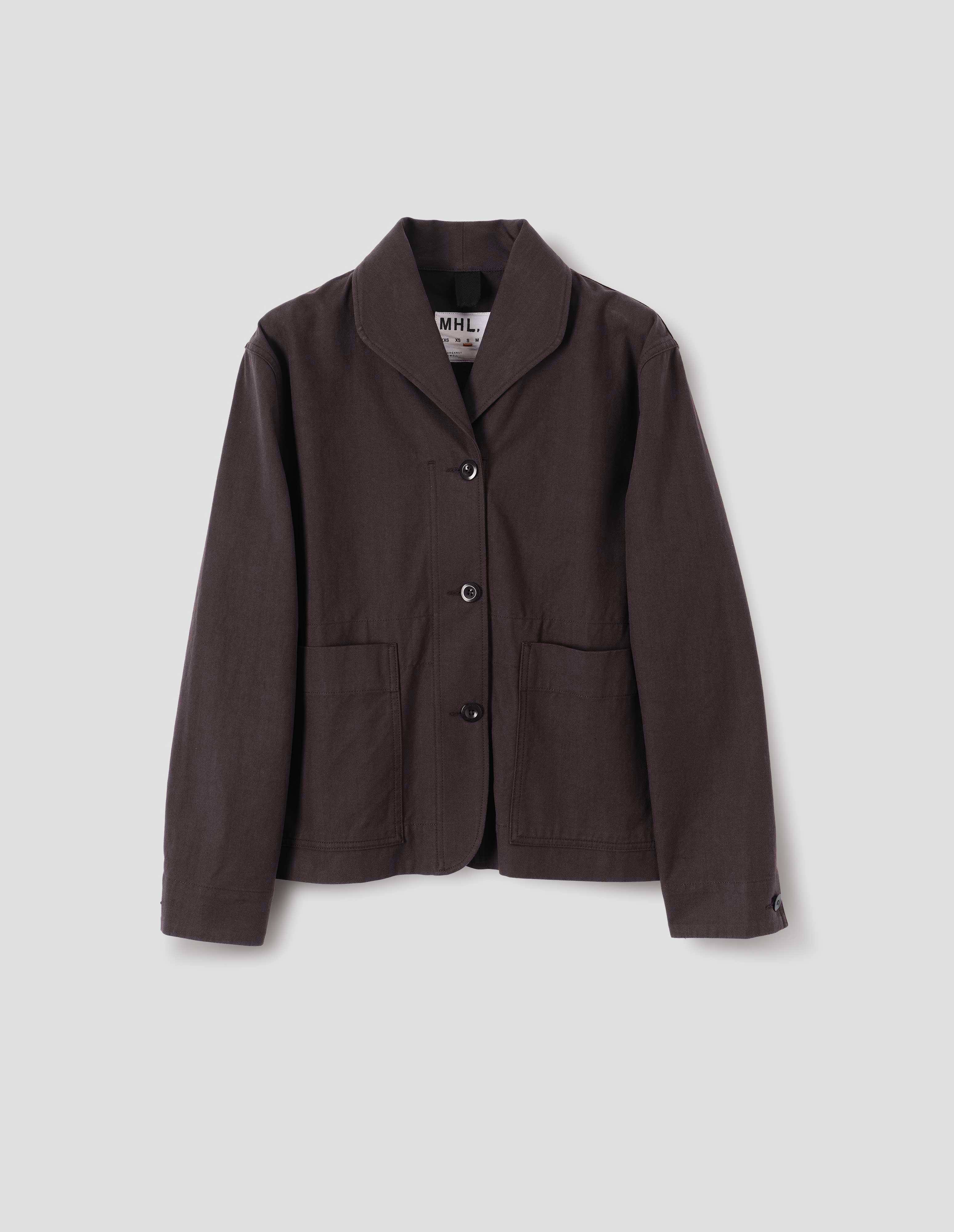 Mahogany Irregular Cotton Drill Field Jacket