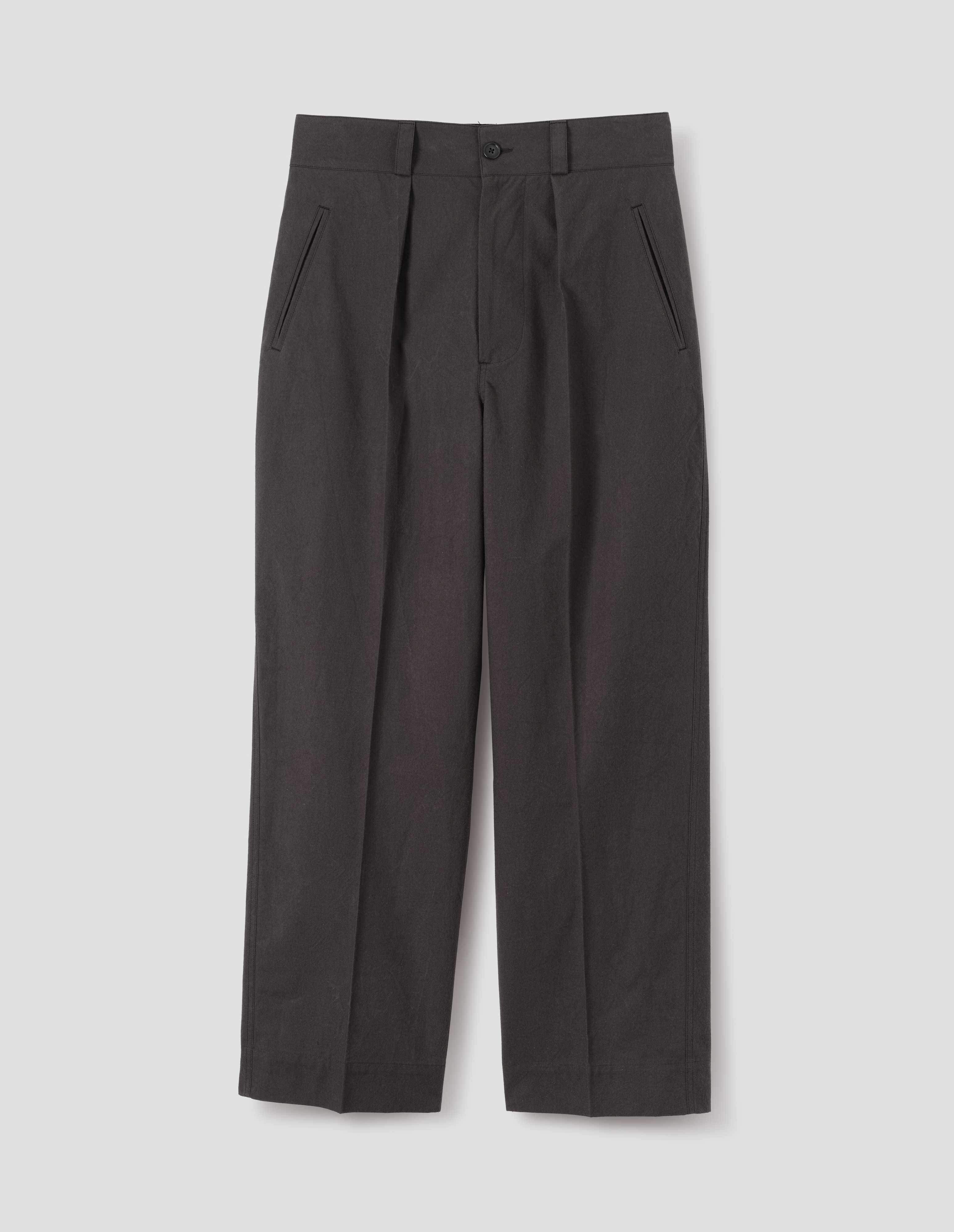 Earth Dry Plain Weave Cotton Jet Pocket Trousers