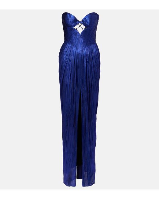 Stephanie silk tulle bustier gown