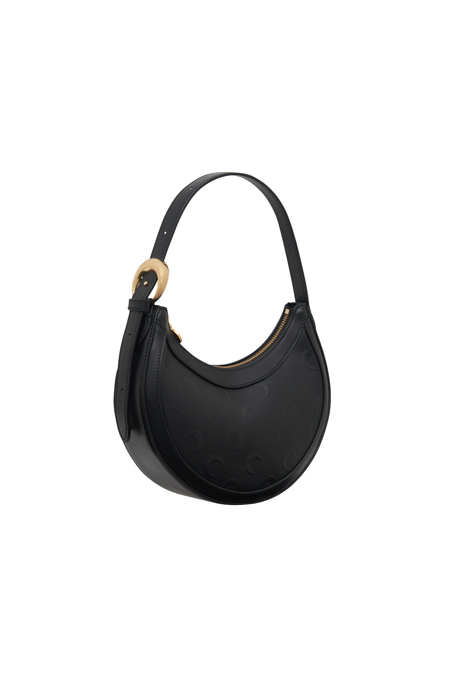 Profile view of the compact silhouette