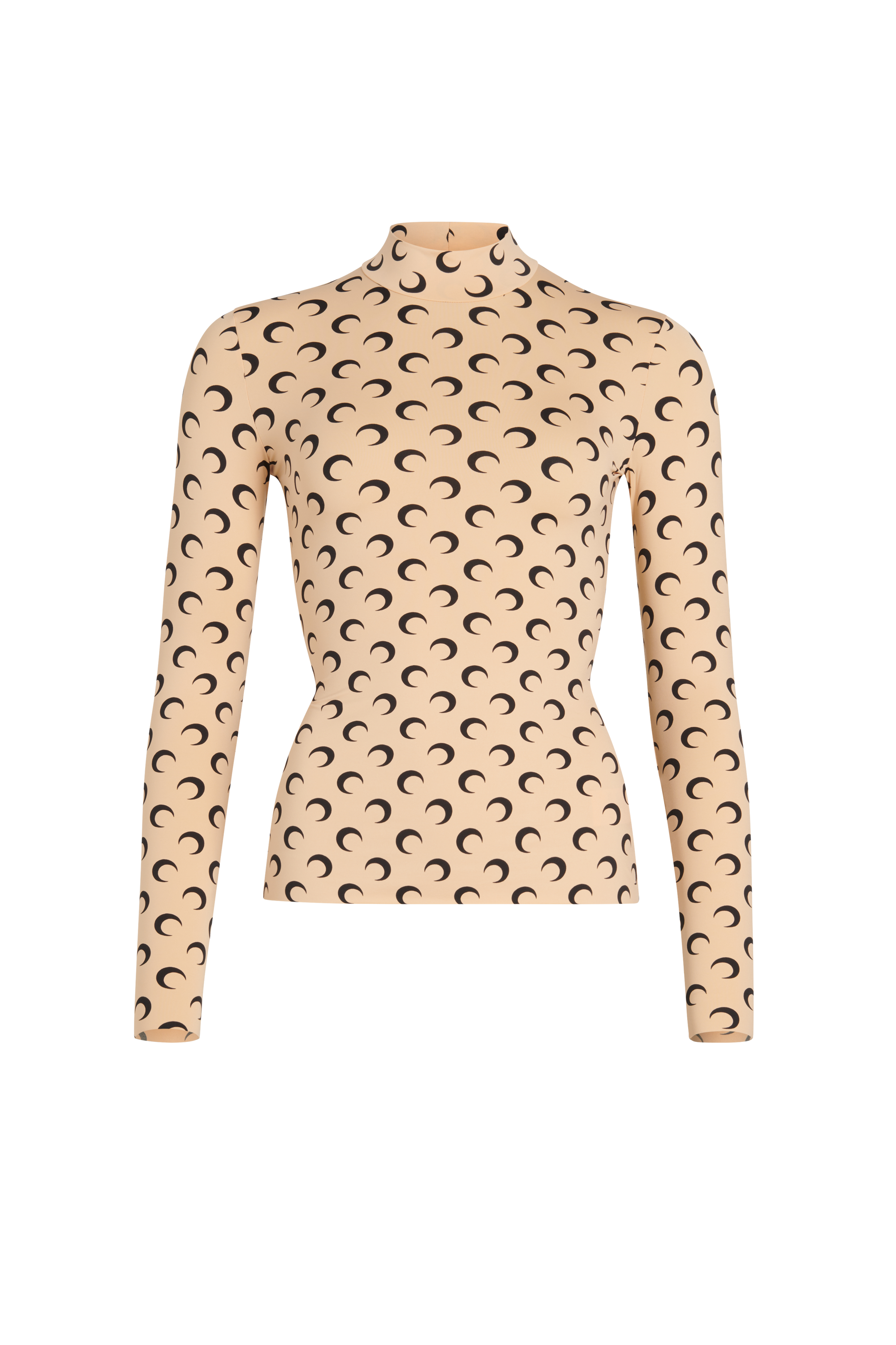 Recycled Moon Jersey Second Skin Highneck Top