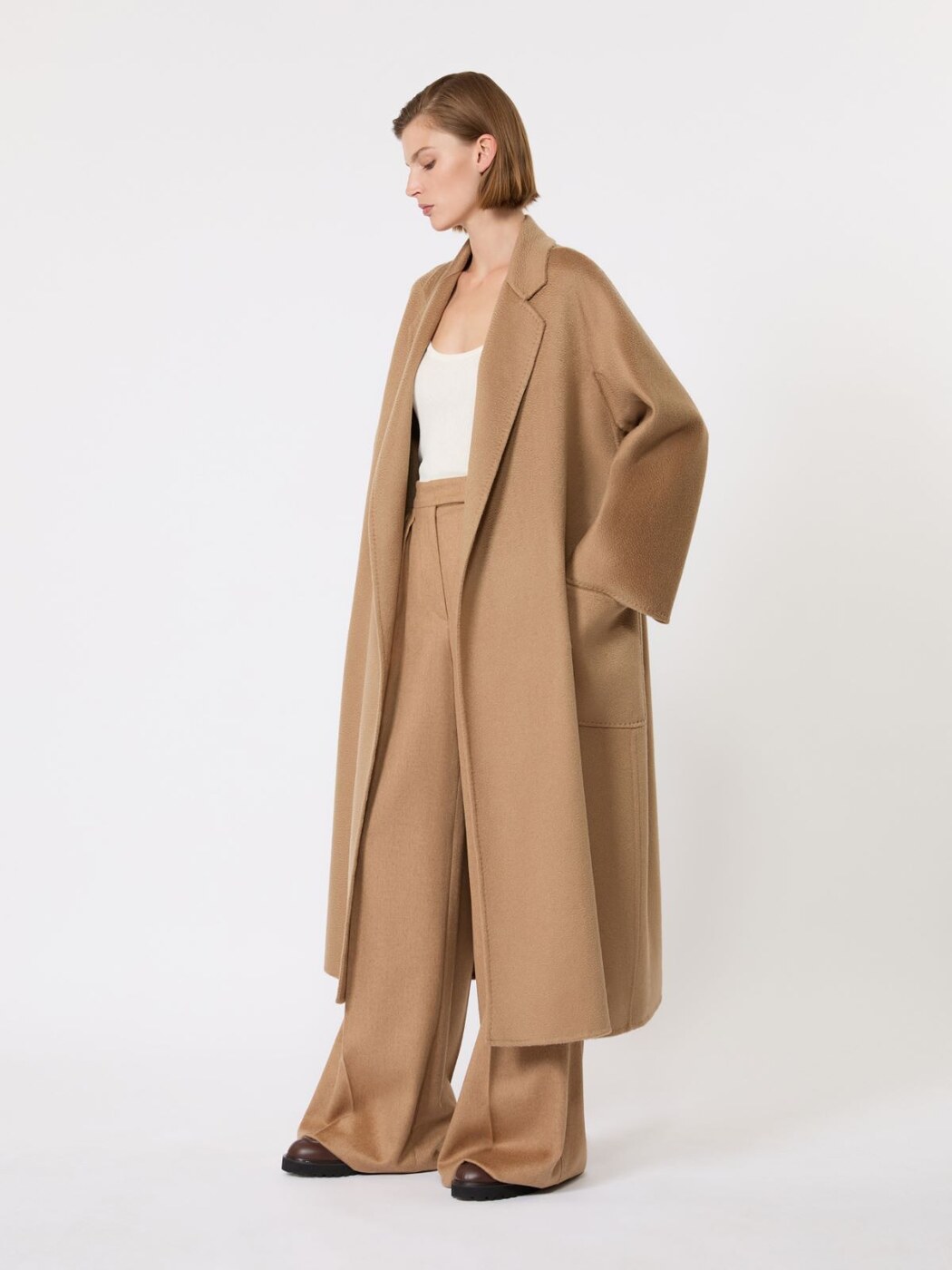 Camel open-front styling