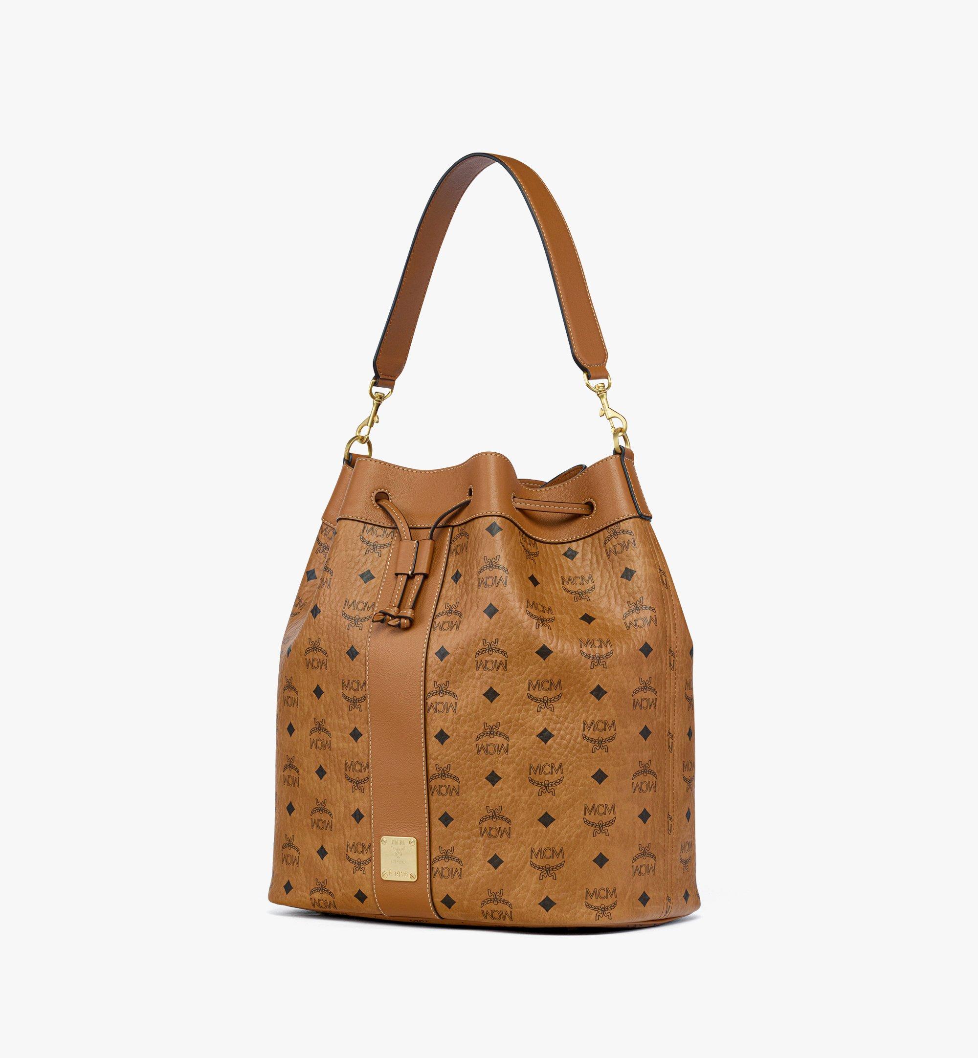 Medium Dessau Drawstring Bag in Visetos