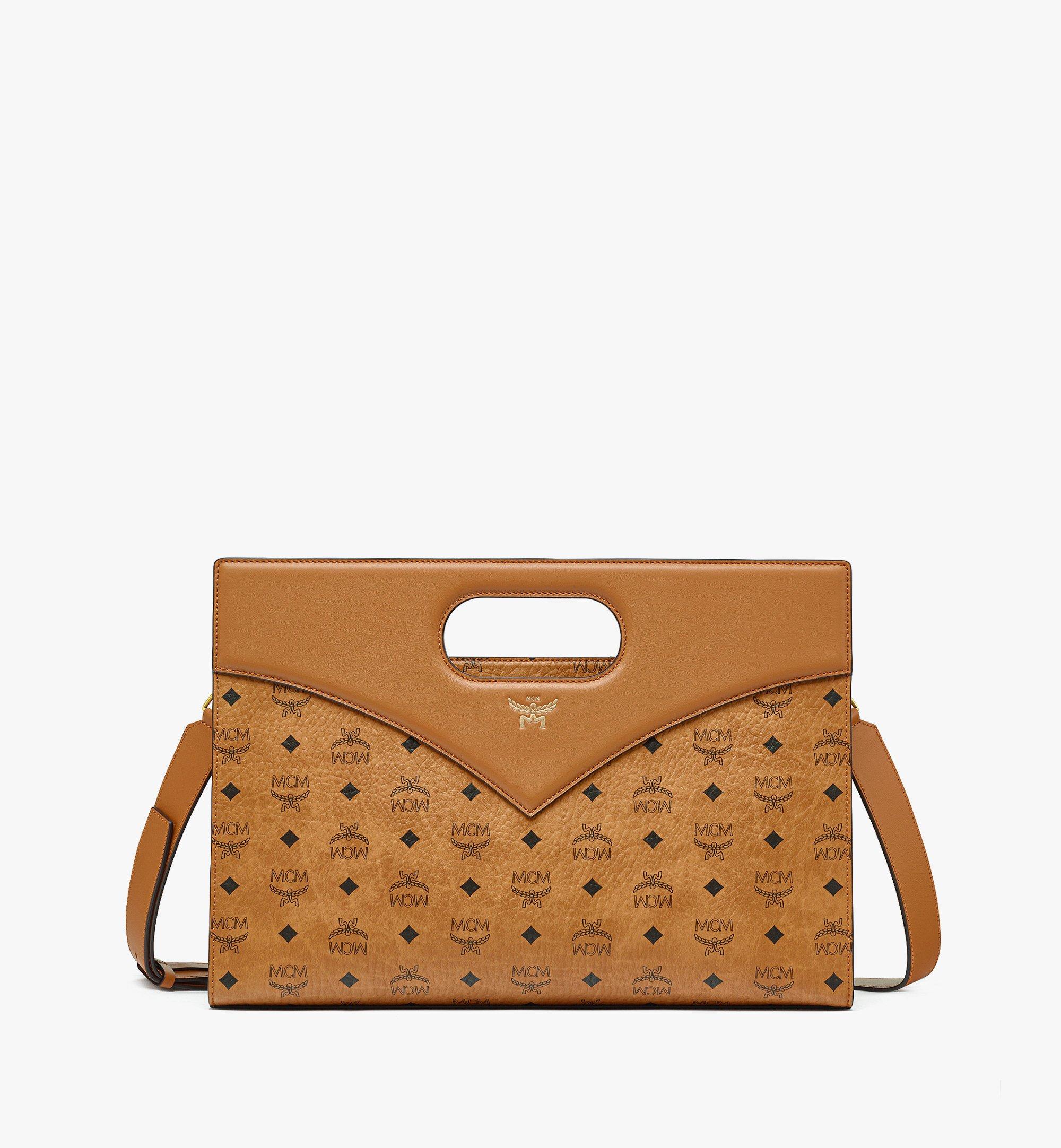 Medium Diamond Bag in Visetos Leather Mix