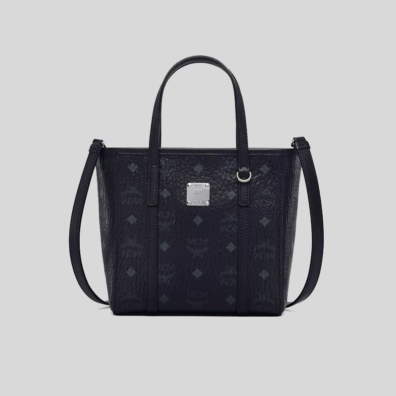 Mini Toni Top-Zip Shopper in Visetos