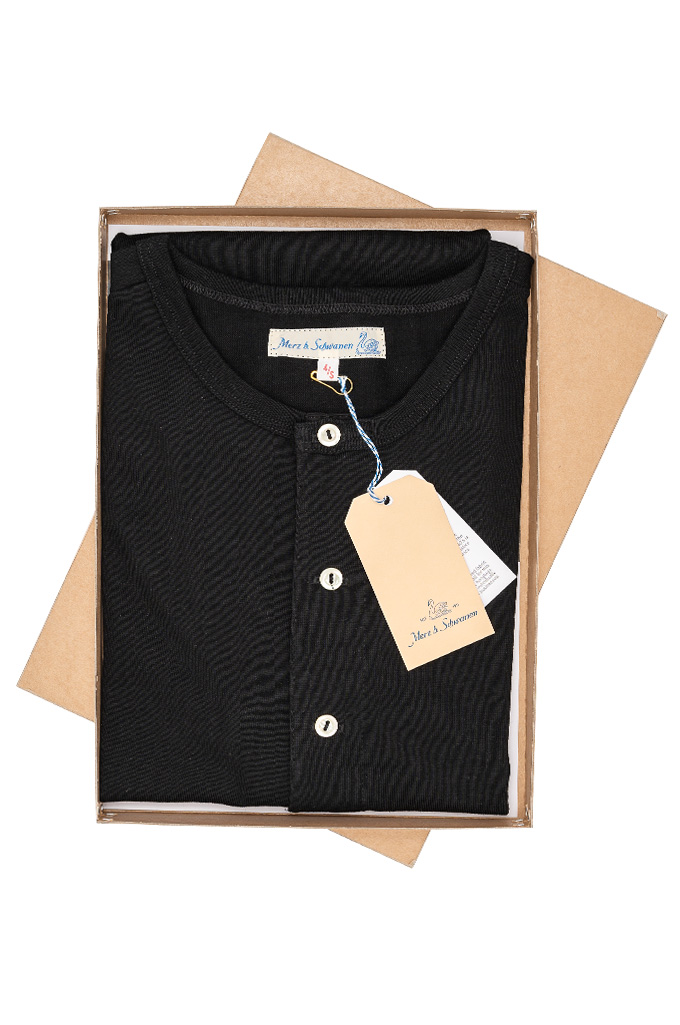 207 Loopwheeled Classic Fit Midweight Short Sleeve Henley