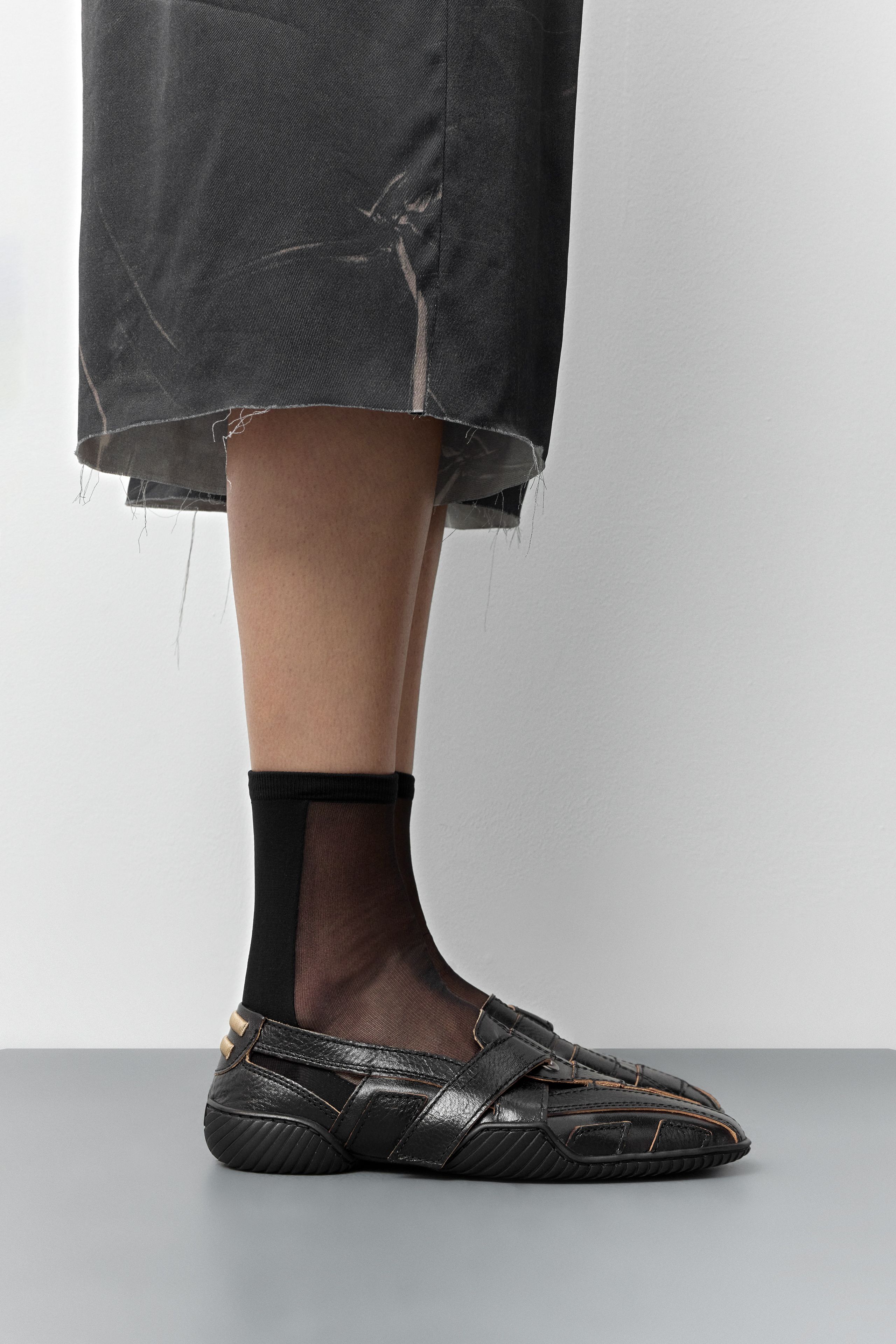 Loda Ballerinas Black Leather